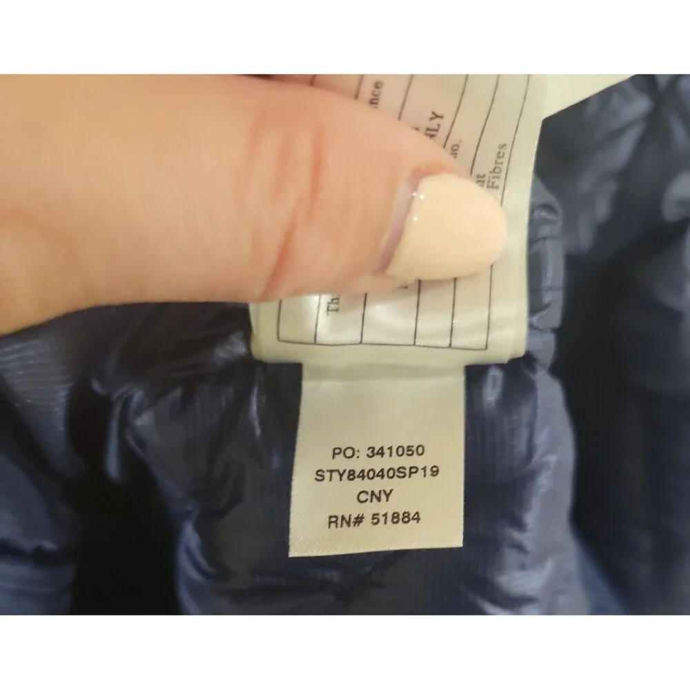 Patagonia Micro Puff Hooded Jacket Women's XS Navy Lightweight Insulated Outdoor - Picture 13 of 13